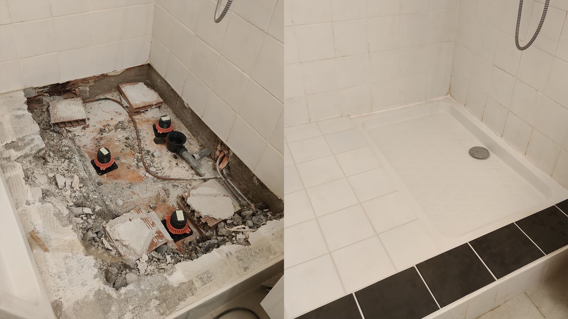 plombier installation douche saint thibery