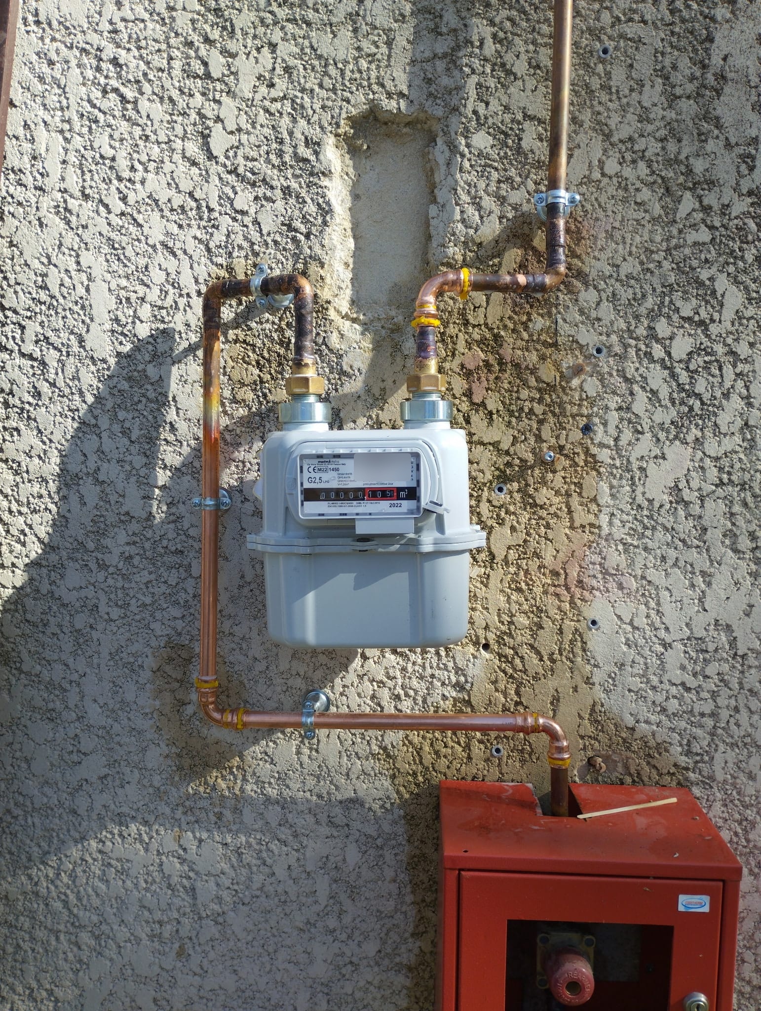 Pose d'un compteur gaz — Aurélien Ranc, plombier-chauffagiste à Pézenas